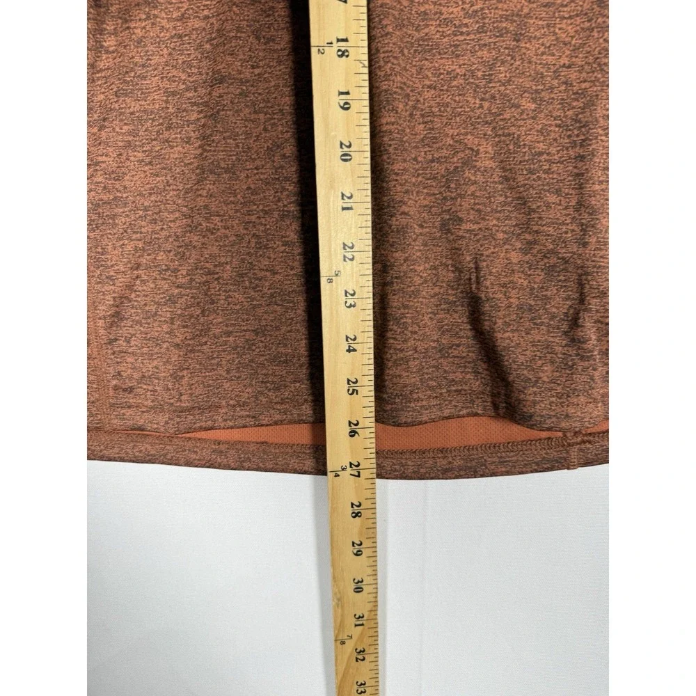 NWT HUK Shirt Mens Small Heather Burnt Orange Coldfront 1/4 Zip Fishing Pullover - Picture 7 of 7